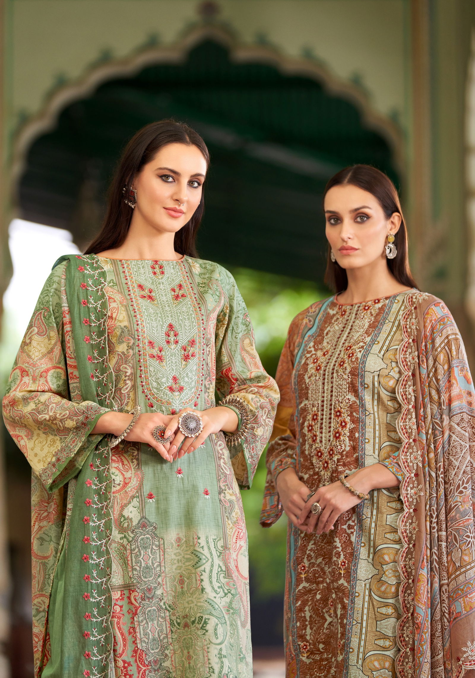 Anarkali By Alok Suit Pakistani Print Embroidery Dress Material Wholesale Online